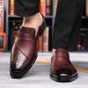 Fashion Hot Business Fashion Men's Half Slippers Comfortable and breathable minimalist style Adult plus size leather shoes Slip on