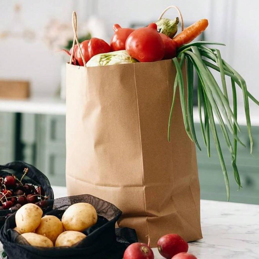 10/20/50pcs Party Favor Bags Recyclable Kraft Paper Shopping Bags for Birthday Gift Candy Treat Goodie Goody & Grocery Packaging