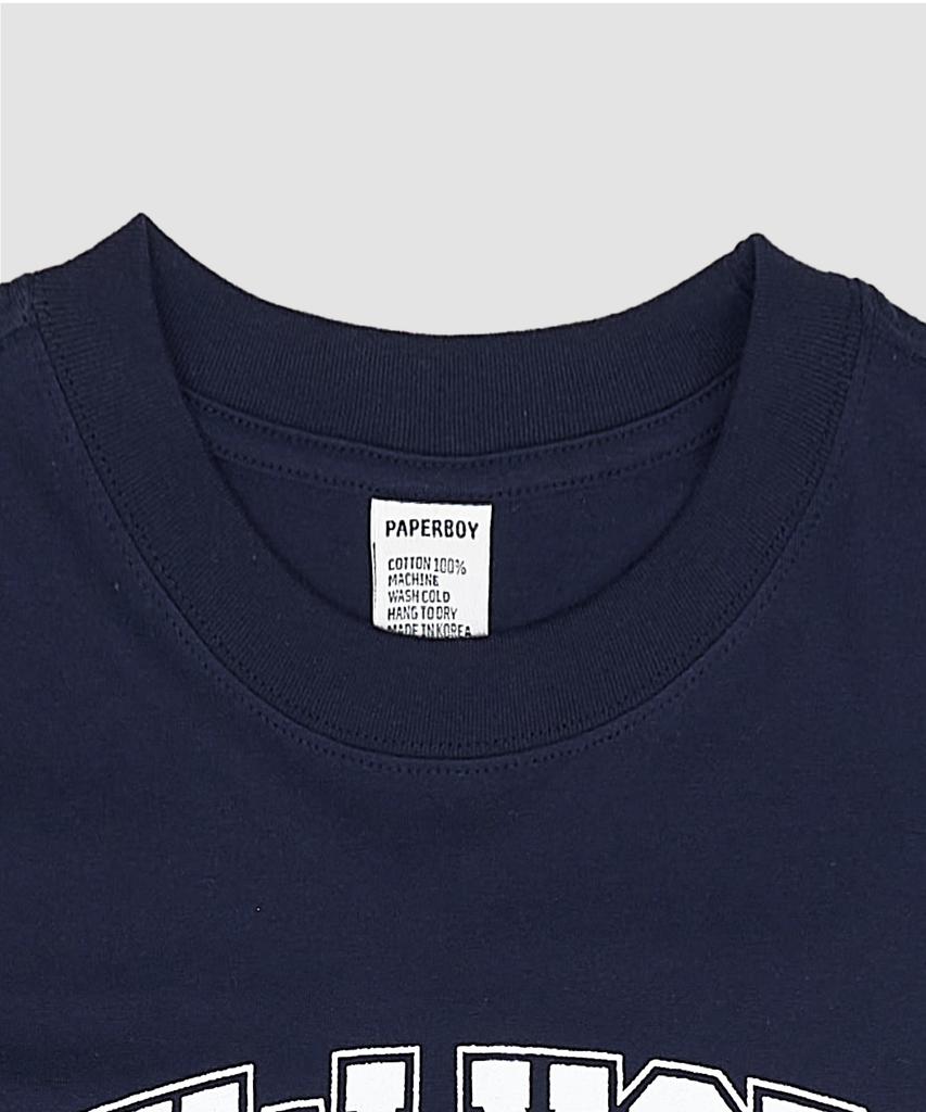 PAPERBOY New York Short Sleeve T-Shirt - Navy