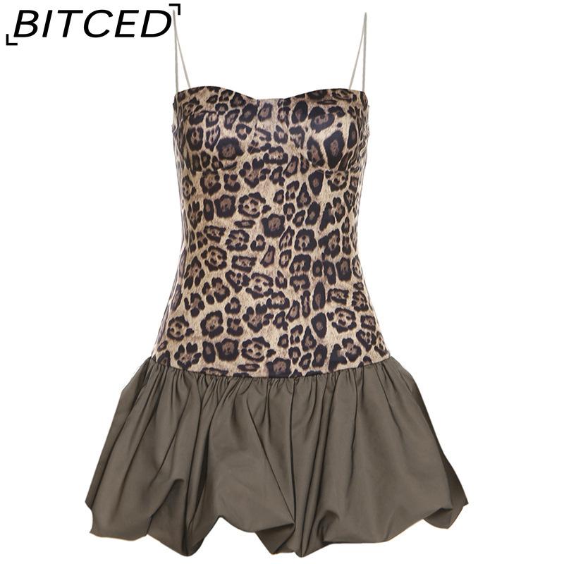 

BITCED Осеннее женское однотонное облегающее платье без бретелек с открытыми плечами, уличный стиль L коричневый