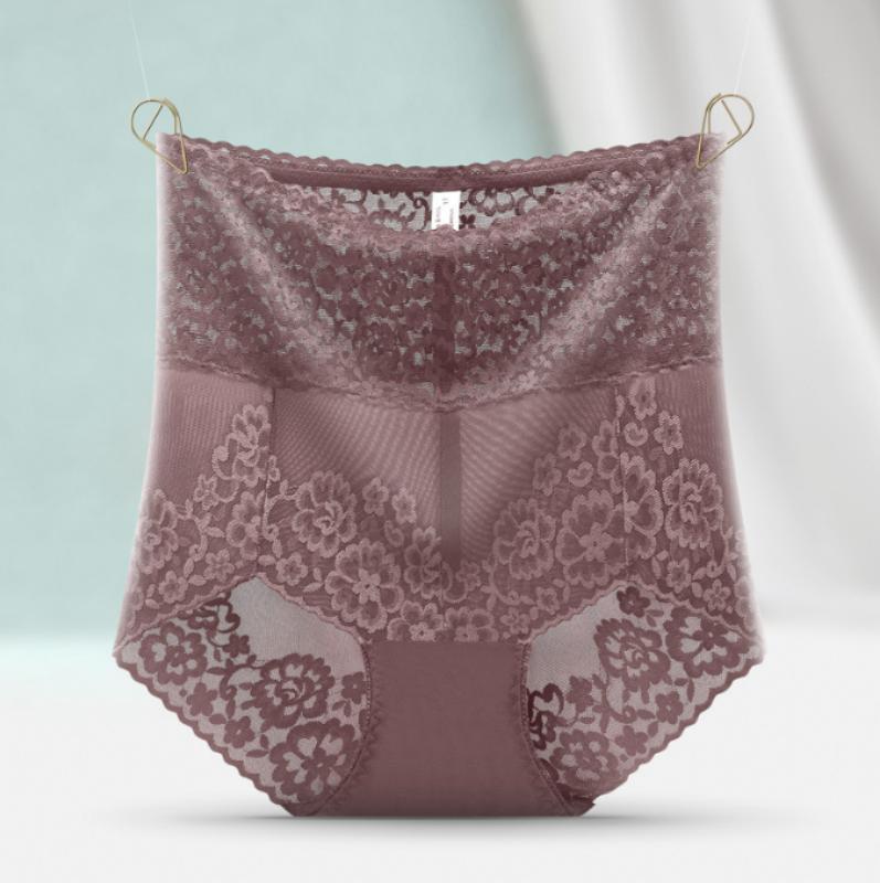 Lace Panties Seamless Women Slimming Underwear Knickers Briefs Seamless High Waist Transparent  Sexy Leggings