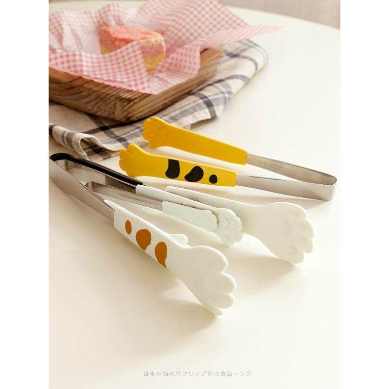 [Daily Order Cat's Paw Clip] Super Cute Shape Bread Baking and Cooking Clip Mixed Vegetable Salad Barbecue Stainless Steel Clip