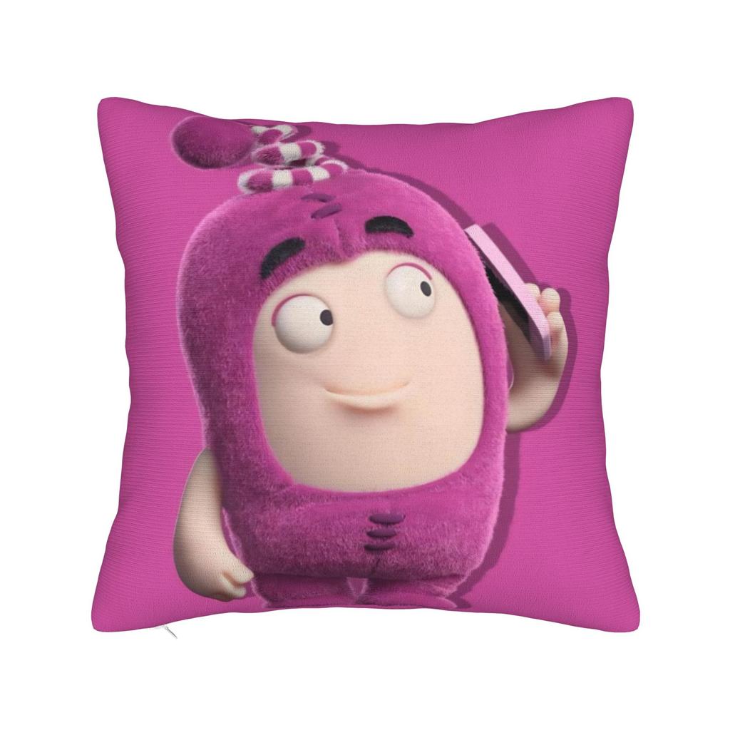O-Oddbods Pillowcase Merch Printed Cushion Cover Decorations Throw Pillow Case Cover Home Multiple Sizes
