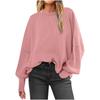 Sleeve Sweaters For Women Casual Crewneck Knitted Fall Winter Loose Pullover Cute Sweater Tops