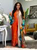 New Women's Multi-Color One Size Cover-Up with Modern Print