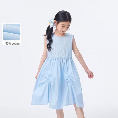 Girls' Summer Pure Cotton Princess Dress
