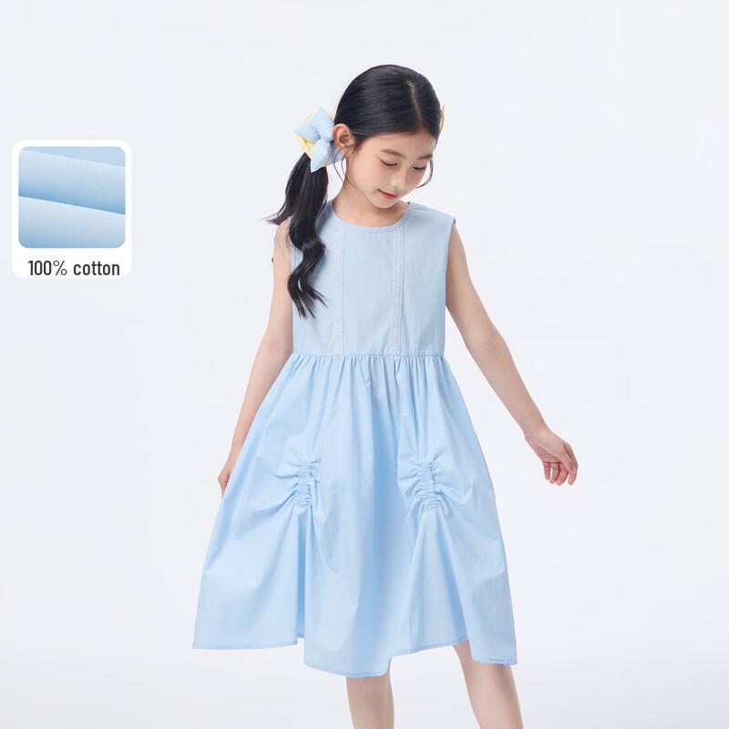 Xiaoyinman Girls Pure Cotton Princess Dress 160