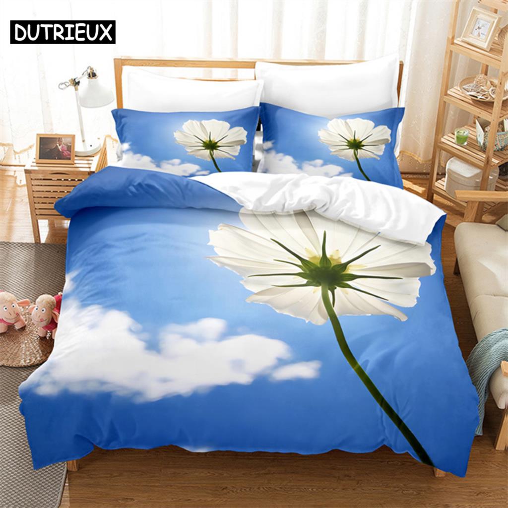 Daisy Queen Bedding Set Duvet Cover Set Kids Bedding Digital Printing Bed Linen King Size Duvet Cover Set Bedding Set