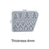 Earring Pendant Silicone Mold Epoxy Resin Jewelry Making Molds Heart Leaves Moon DIY Charms Pendant Mould Creative Jewelry Craft