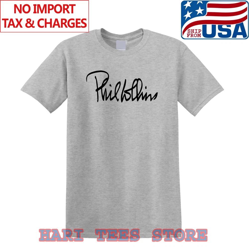 Phil Collins Sign Men s Grey Size S to 5XL 4XL