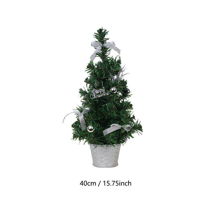 20/30/40cm DIY Christmas Desktop Tree with Ornaments - Potted Decorations