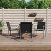 Vidaxl 5-Cz. Gartenmöbel-Set mit Kissen, Polyrattan und Stahl