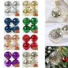 Stylish Ball Ornaments for Christmas Tree Decor 4PCS 10cm for Party