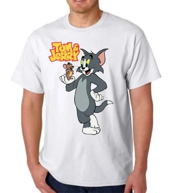 TOM AND JERRY T-T-shirt HANNA BARBERA TEE CARTOON TV L
