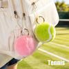Portachiavi Palla da Tennis Soffice Carina Portachiavi Palla Sportiva Morbida Peluche Ciondolo Borsa Decorazione Zaino Donna Regalo