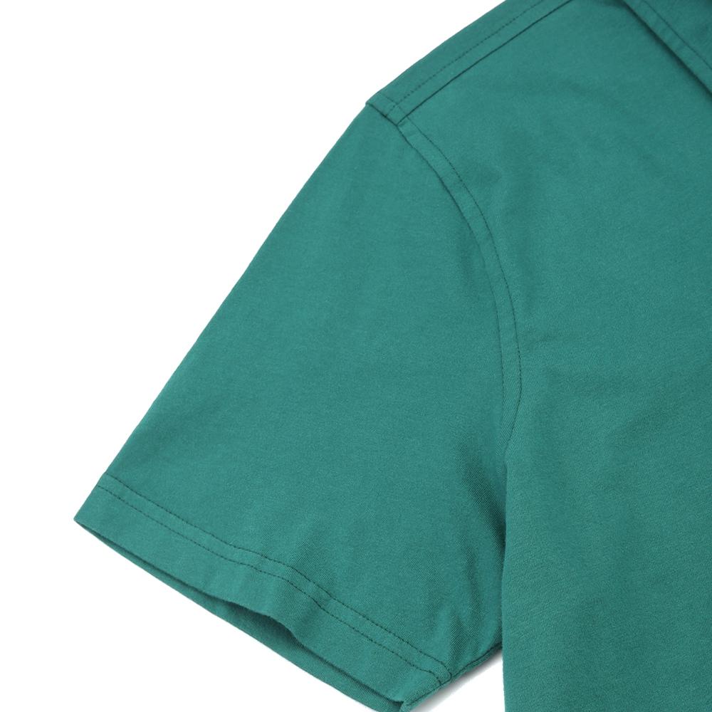 BROOKS BROTHERS Cotton Jersey Solid Pocket Polo Shirt (Green) (Bbntmf9312Iem)