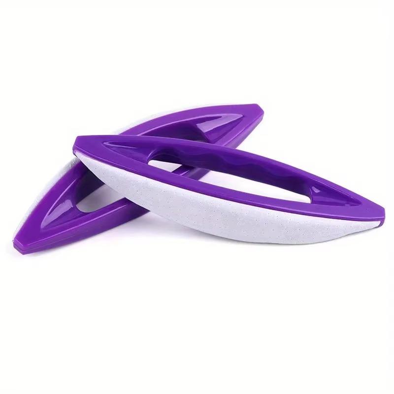 

2 шт. Инструмент для полировки ногтей, полировочные пилки из овчины для полировки и маникюра 2pcs фиолетовый