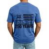 Men's V Neck Short Sleeve Casual Shirt with USA Print Pocket Design Lightweight Summer Top Comfortable Fit