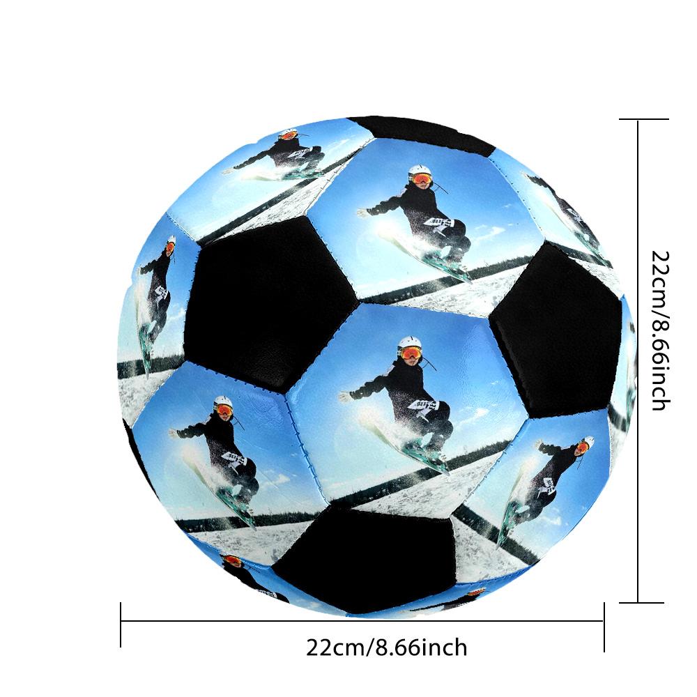 Action Customizable photos Size 5 Soccer football Machine-Stitched Indoor/Outdoor Training and Matches Personalized Soccer Ball