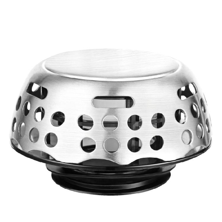 

Stainless Steels Bathtub Stopper Push Type Bounce Shower Drain Hair Catcher Universals Bath Tub Drain Stoppers Plug 1