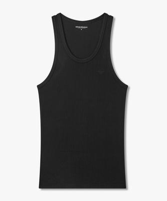 EMPORIO ARMANI UNDERWEAR Men'S Ribbed Lounge Tank Top_Black 0816113003