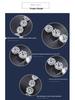 S925 Sterling Silver Moissanite Round Bracelet - Luxury Heavy Industry Style, Super Shiny High-End Women's Jewelry.