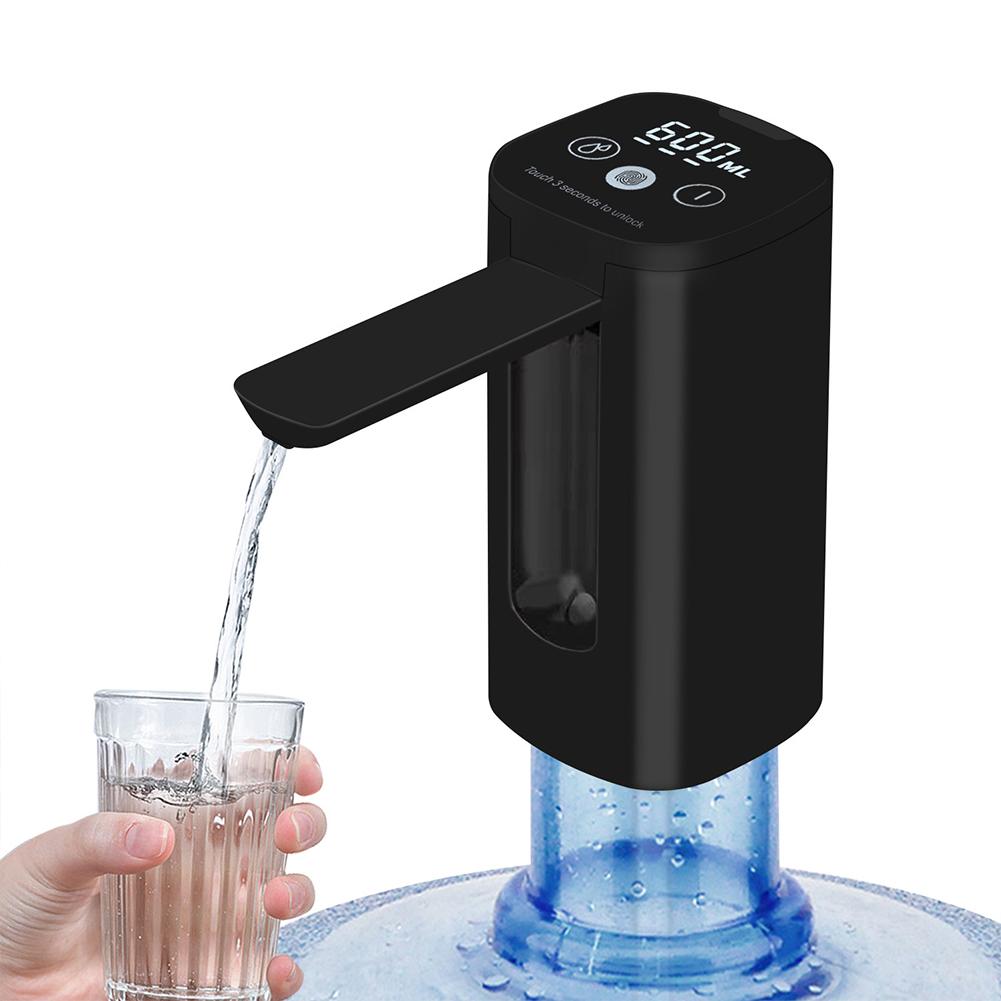 Vattenbehållare Pekkontroll Vattenflaska Pump Automatisk Vattenflaskedispenser för Campingutrustning Kök Kontor Picknick