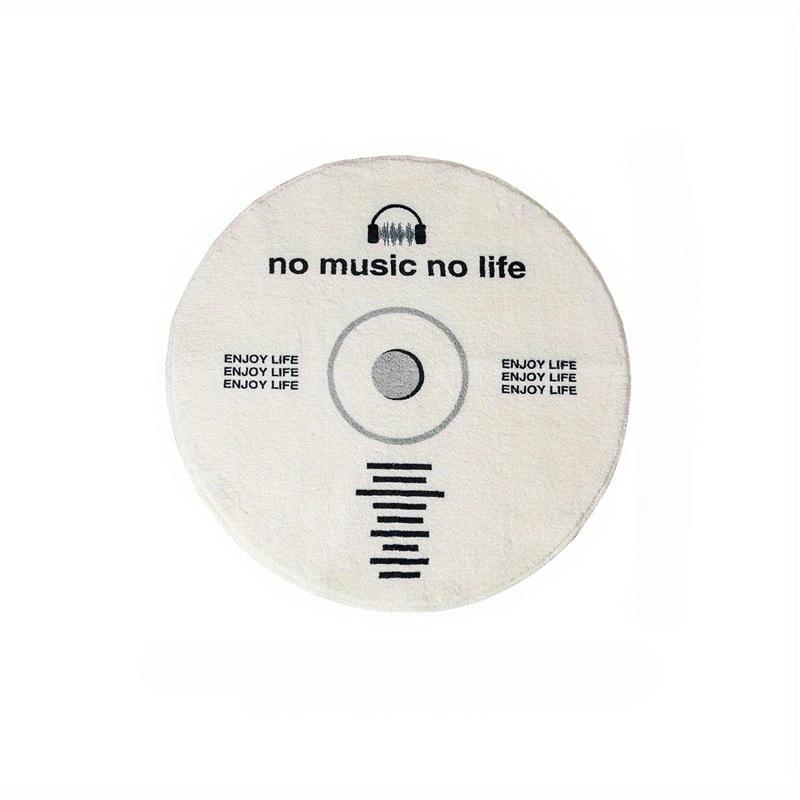 

Creative CD Disc Floor Mat Non-slip Washable Absorbent Floor Door Mat Super Soft Bedroom Bedside Carpet Interior Decoration 60x60cm