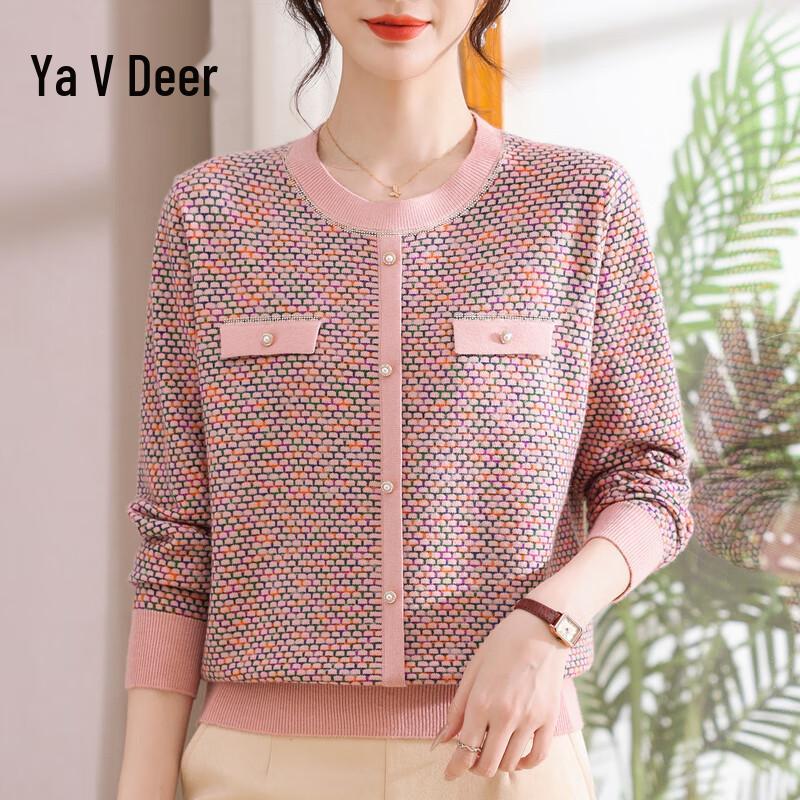 

Yalu Women s Round Neck Long Sleeve Knit Pullover 3XL