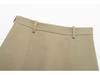 2025 Spring Women's European & American Style Mid-Waist A-Line Skirt
