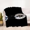 Timeless Elegance: Gothic Clock Wall ArtBlanket Flannel Throw Blanket for Sofa, Bed, Travel, Camping, Office, Couch, Chair