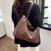 Borsa a mano alla moda Borsa a spalla casual Inverno Nuova borsa Donna Retro Tendenza Borsa tote grande capacità Femminile