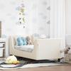 Children s Bed Frame with Headboard Cream 70 x 140 cm Boucle
