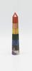 GOLDEN QUARTZ – THE CRYSTAL HUB 7 Chakra Crystal Tower Pencil | Natural Engraved Chakra Stone Wand for Meditation Reiki Practice Yoga Spiritual D