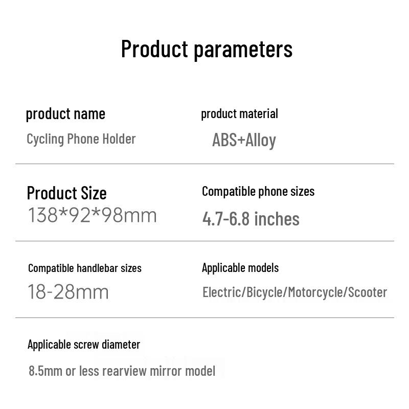 Howtreats Universal Motorcycle & Bike Phone Holder