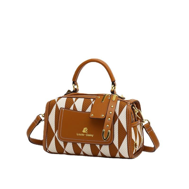 2023 New Fashion sjakkbrett puteveske Enkel skulder Crossbody håndveske Stor kapasitet Uformell