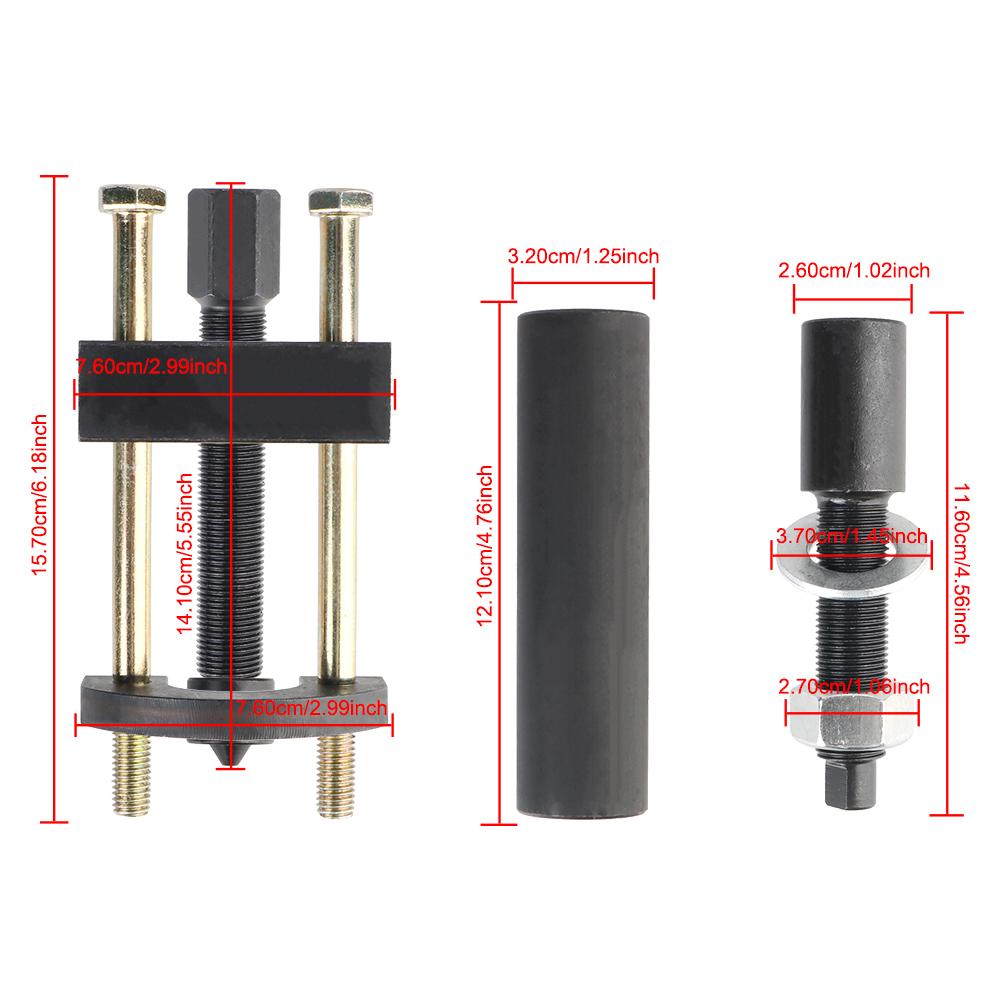 34902-84 Schwarz Hauptwellen-Innenlager-Laufring-Werkzeug für Harley Electra Glide Abzieher Ausbauwerkzeug Big Twin Getriebe Motorradzubehör Einbauwerkzeug