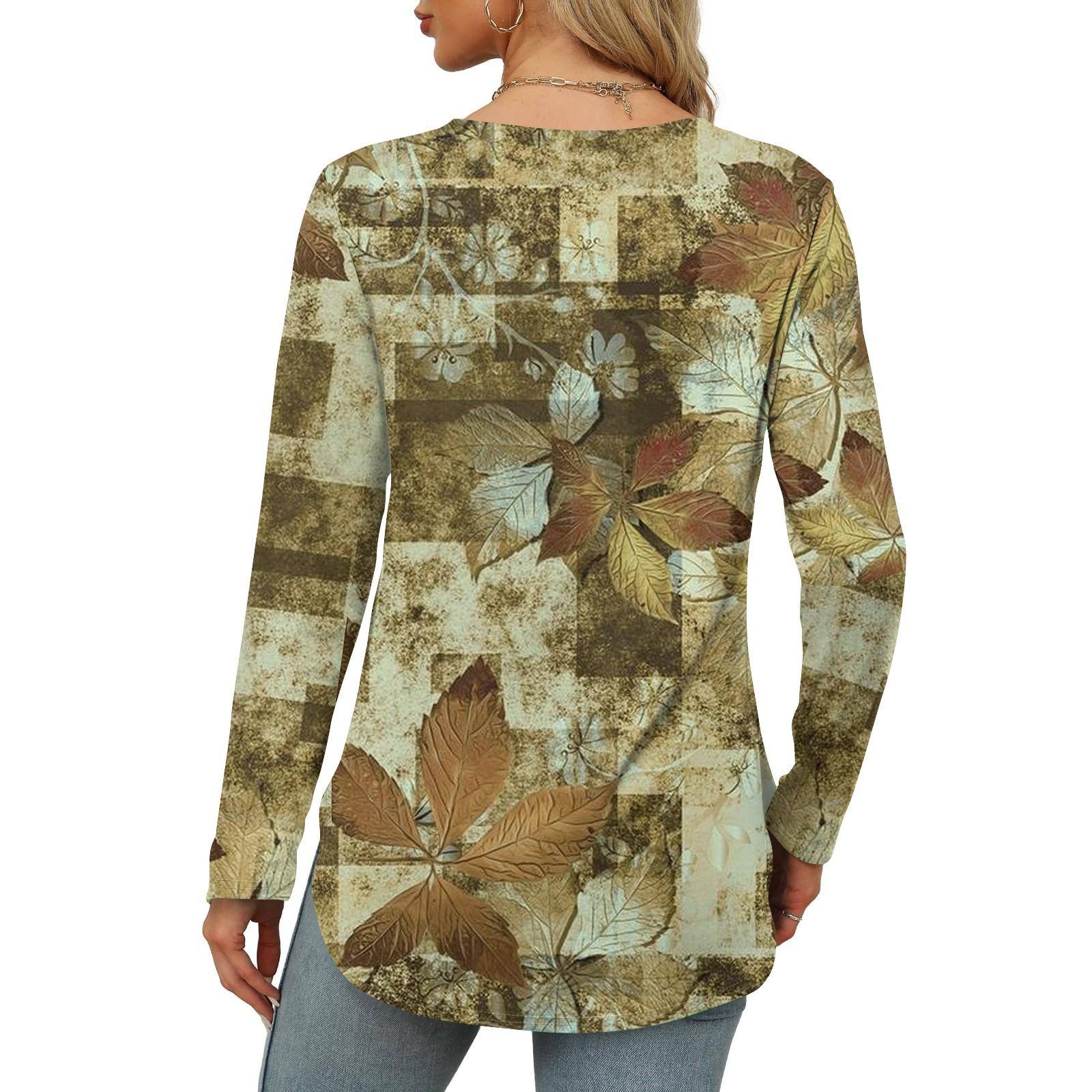 Женские рубашки с длинным рукавом и круглым вырезом — фото 4