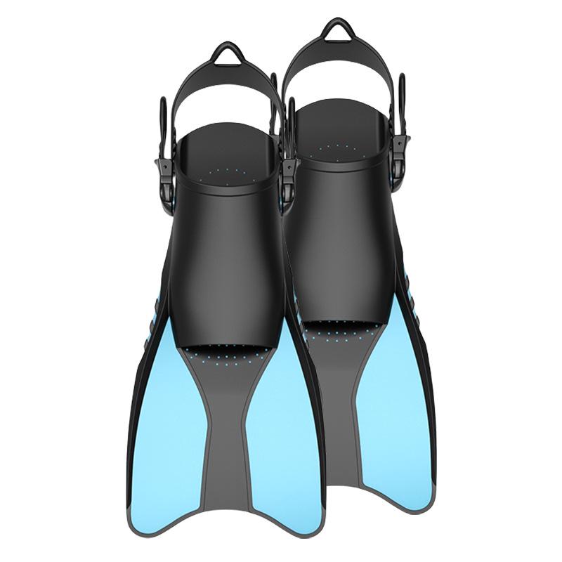 

Регулируемые Съемные Двухцелевые Ласты для Дайвинга и Снорклинга – Профессиональное Оборудование для Тренировок на Открытой Воде S/M (38-42) светло-синий