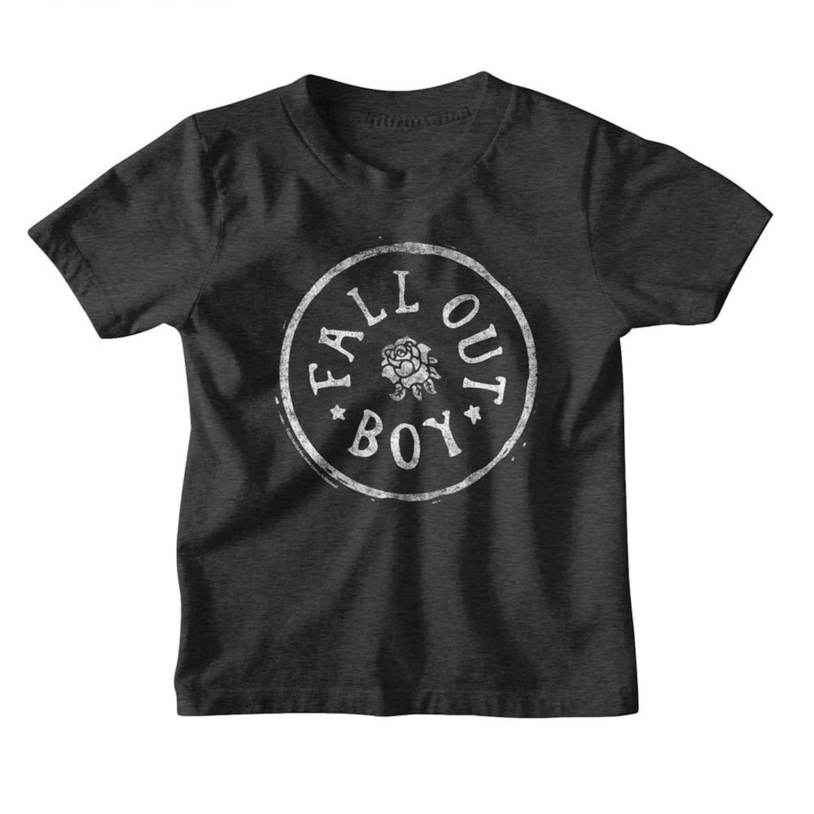 Fall Out Boy Circle Rose Vintage Smoke Youth T-Shirt 110