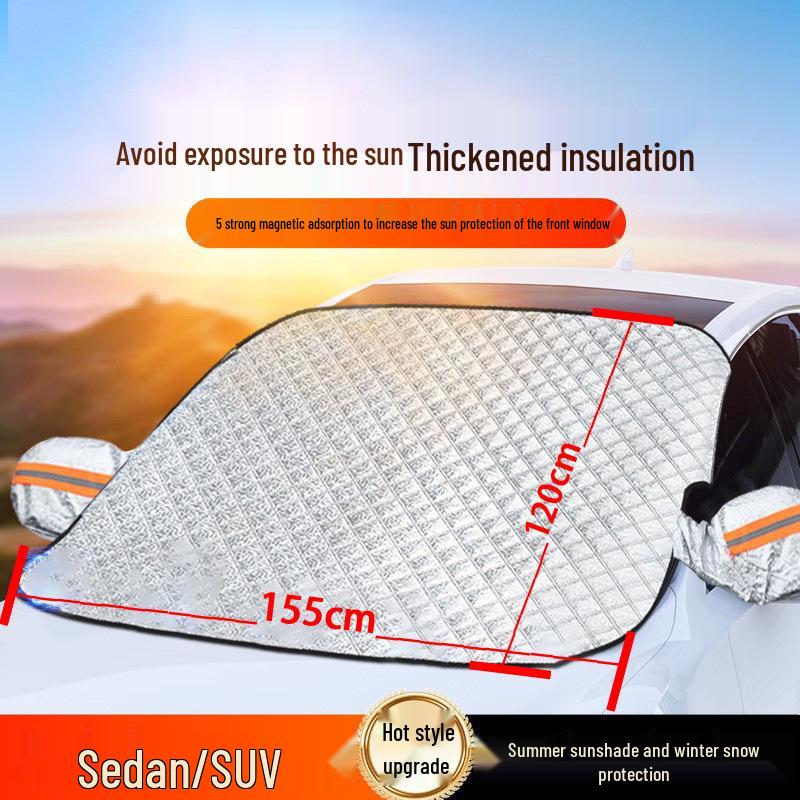 Car Windshield Sunshade Insulation & Snow Shield Curtain
