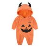 Tuta Halloween a Forma di Pipistrello per Bebè - Tuta Autunnale Intera con Piedi in Stile Coreano