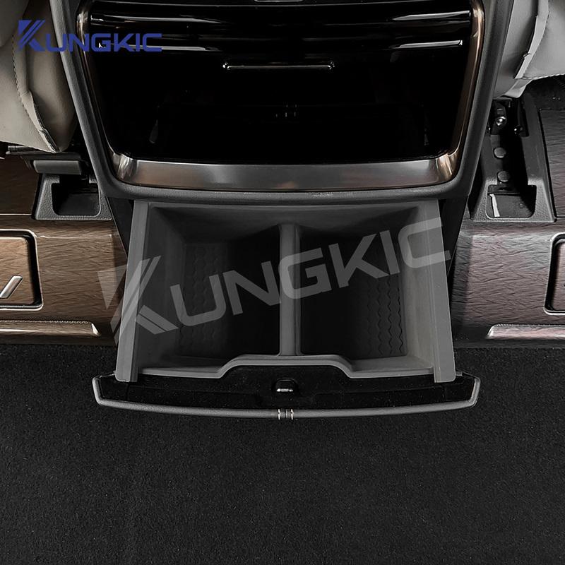 For Toyota Alphard Vellfire 40 Series 2024 2025 Rear Garbage Storage Box of Central Control Armrest Interior Storage Accessories