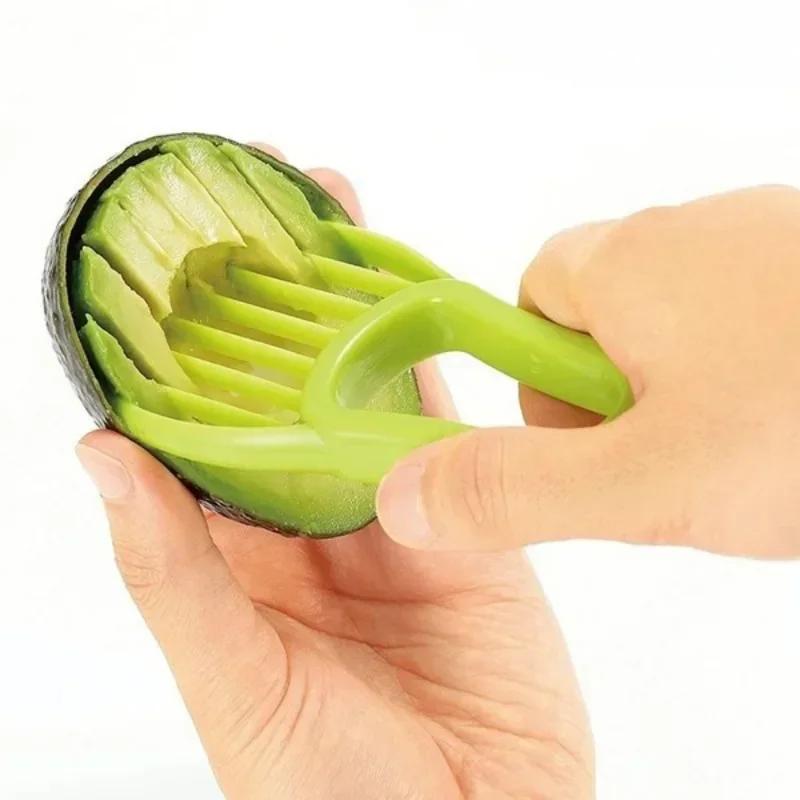 Multifunctional Avocado Cutter Corer Butter Fruit Slir Peeler Pulp Separator Plastic Knife Kitchen Tools Gadgets Acssories