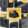 Motorrad-Satteltaschen mit Schnallen PU-Leder-Motorrad-Satteltaschen Wasserdichte Motorrad-Seiten-Satteltaschen Universal Harley