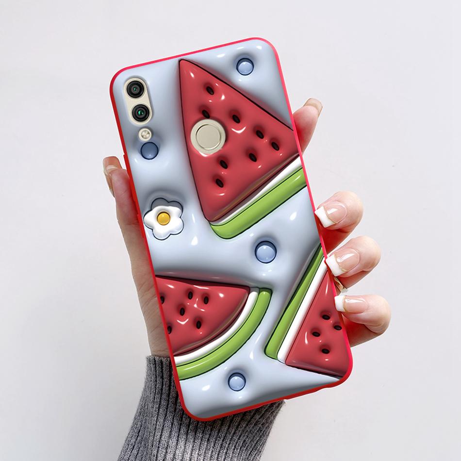 For Huawei Honor 8X Case Honor8X JSN-L22 JSN-L21 Bear Phone Case Soft TPU Cover Funda For Honor 8C BKK-L21 BKK-LX1 Honor8C Capa