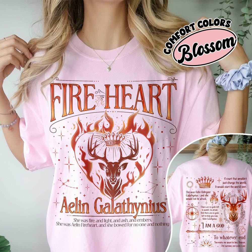Fireheart TOG Fan Merch Comfort Shirt Aelin Galathynius Fireheart Unisex Tee Cotton Shirt Fantasy Apparel Y2K Top Streetwear