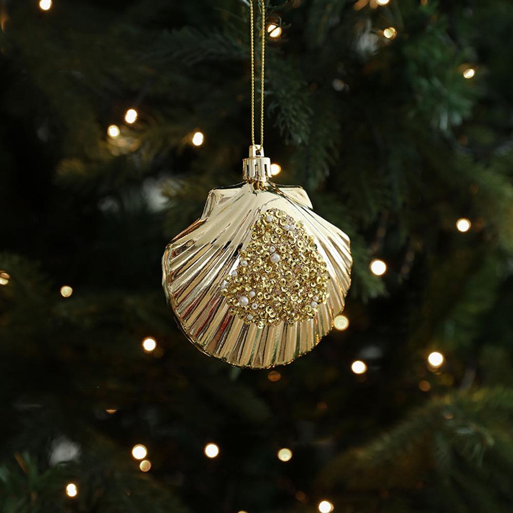 Shiny Gold Santa Claus Hanging Ornaments Snowman Merry Christmas Decor Xmas Tree Pendant Kid Gift