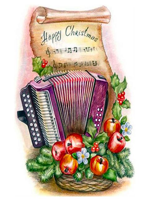 Full Square Diamond Mosaic Landscape Piano Picture Of Rhinestones 5D Diamond Painting Flower Guitar Home Decoration