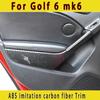 For VW Golf 6 2008-2012 Gti R MK6 Car Frame Stickers Interior Styling Gear Shift CD Media Panel Air Vent Cover Trim